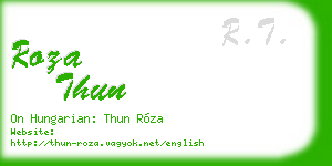 roza thun business card
